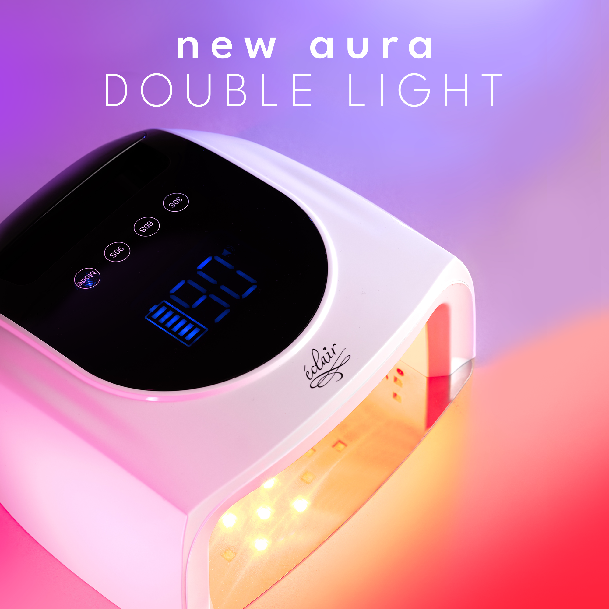 Eclair NEW AURA DOUBLE LIGHT lampa do paznokci